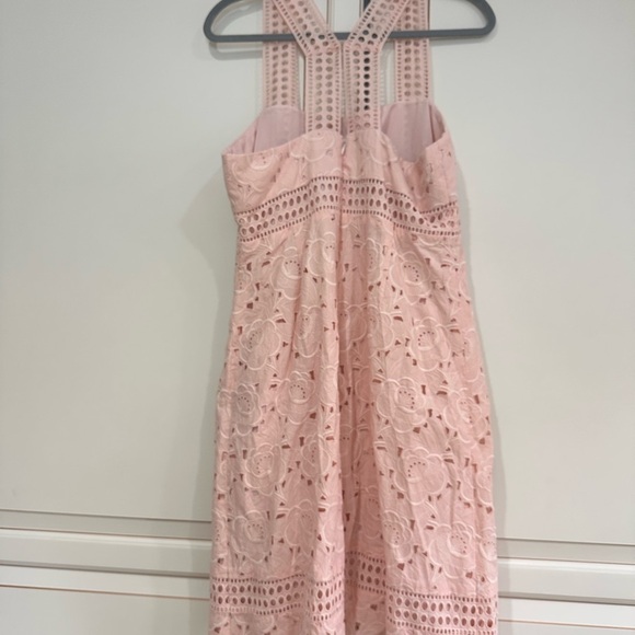 J. Crew Collection Black Label Austrian Eyelet Maxi Dress Pale Pink (D10) - Picture 7 of 7